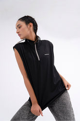 CHALECO BLACK GOLF SLEEVE-LESS